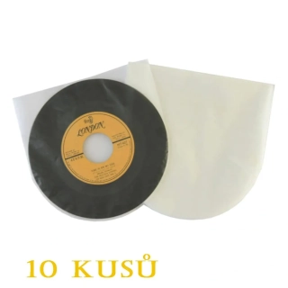 Antistatický obal vinyl SP (7") KATTA půlkruh 10 KS