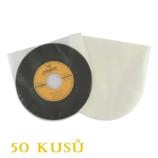 Antistatický obal vinyl SP (7") KATTA půlkruh 50 KS
