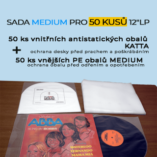 Archivační sada MEDIUM pro 50 ks 12" LP